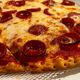 Pepperoni square-cut pizza